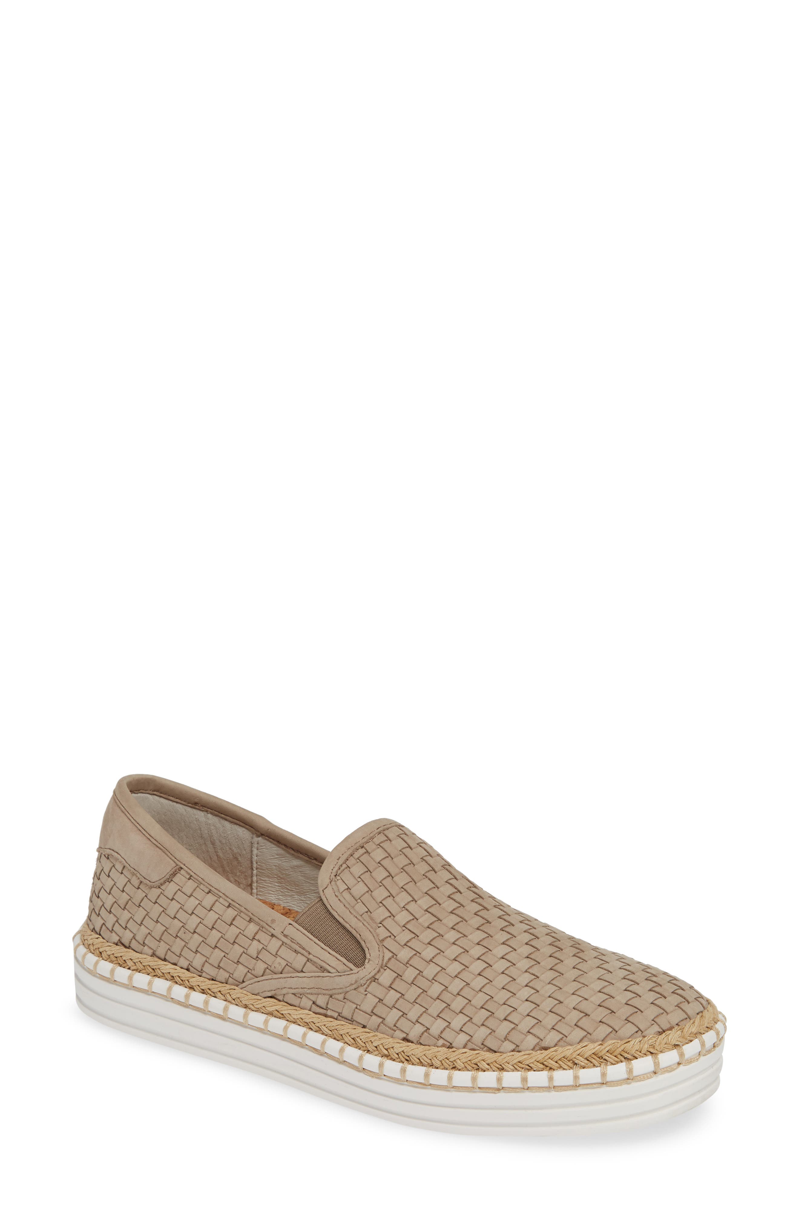 Jslides Kelly Woven Slip-On Sneaker- Beige