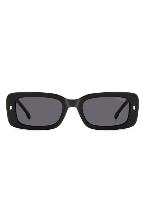 Shop Carrera Eyewear 53mm Gradient Rectangular Sunglasses In Black/grey