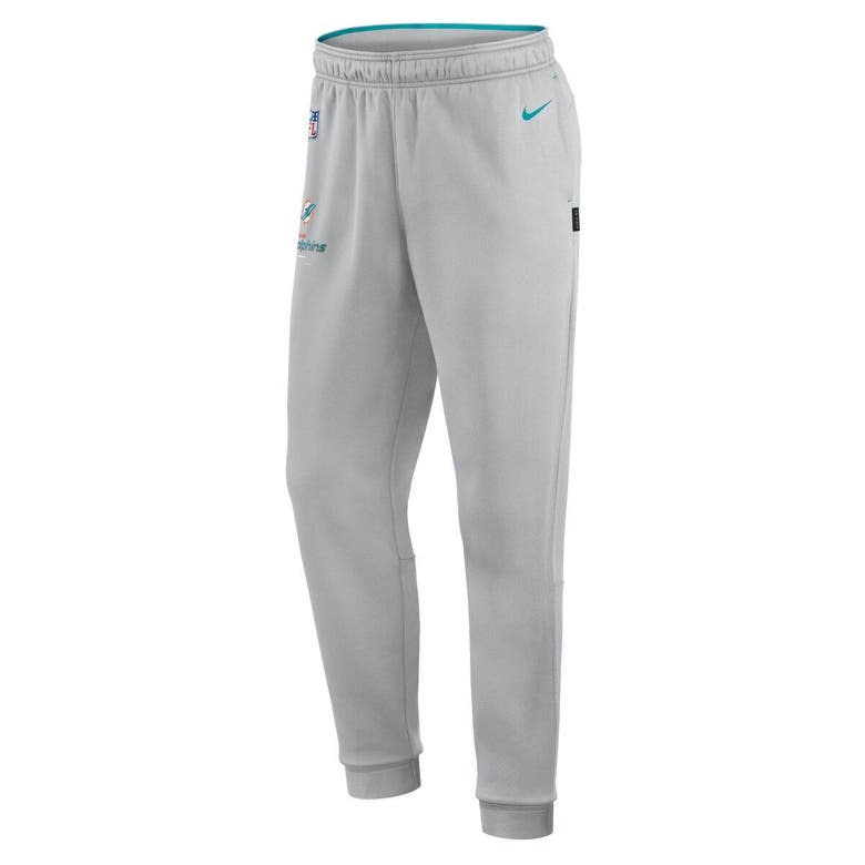 Nike Gray Miami Dolphins Sideline Logo Performance Pants