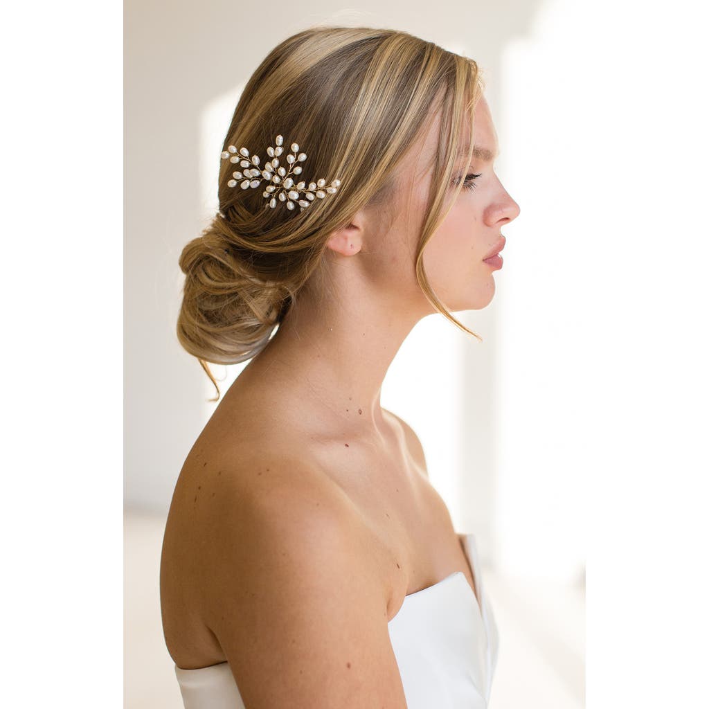 Brides And Hairpins Brides & Hairpins Enola Freshwater Pearl Comb In Metallic