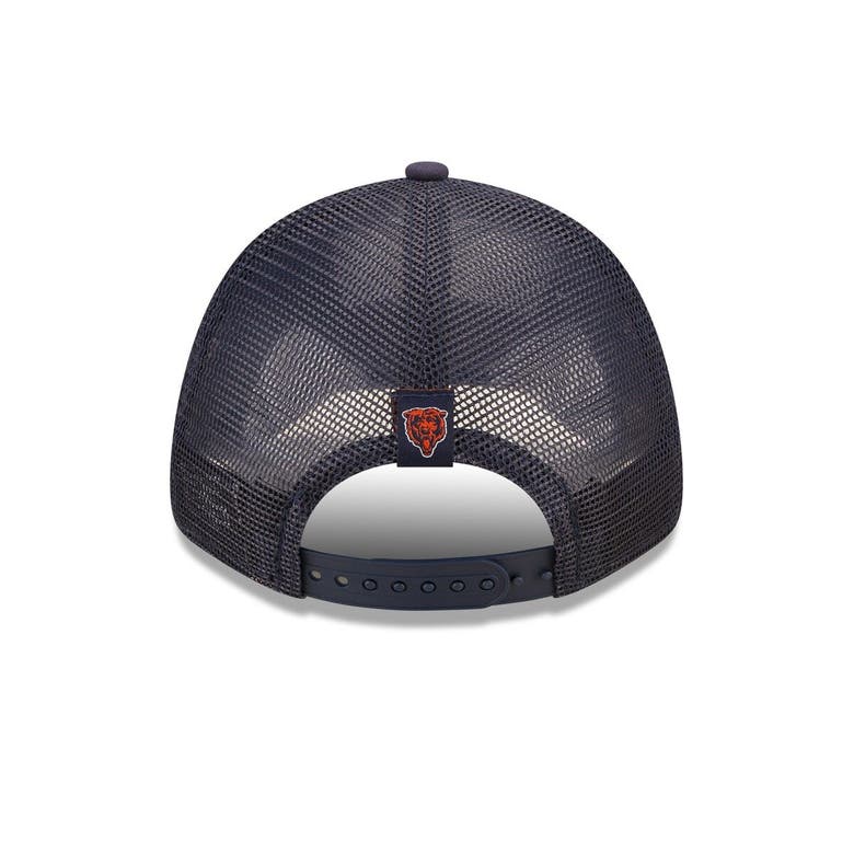 New Era Navy Chicago Bears Team Trucker 9forty Snapback Hat