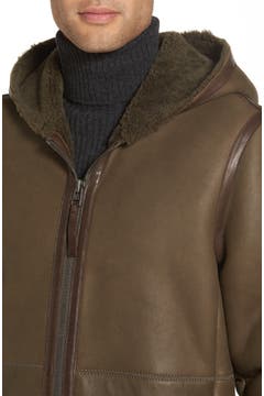 Vince shearling hoodie Clearance