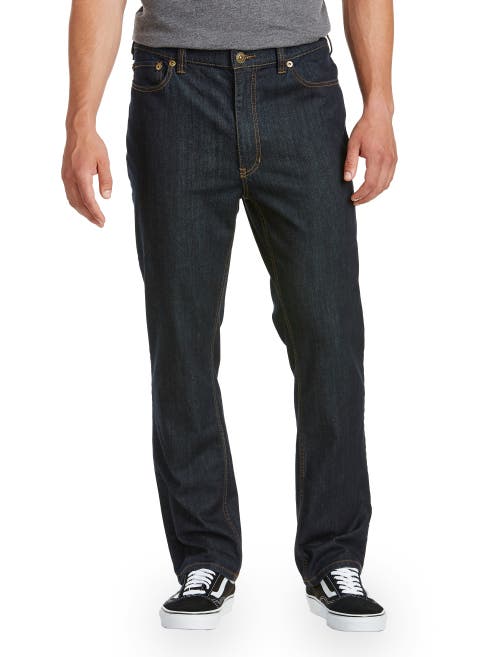 True Nation Dark Rinse Eco Athletic-fit Stretch Jeans