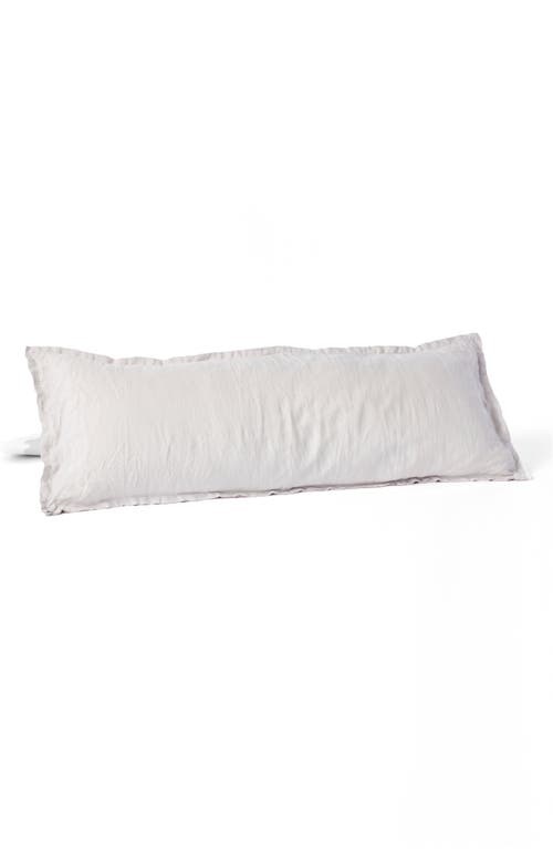 Coyuchi Relaxed Organic Linen Lumbar Pillow Cover in Fog at Nordstrom