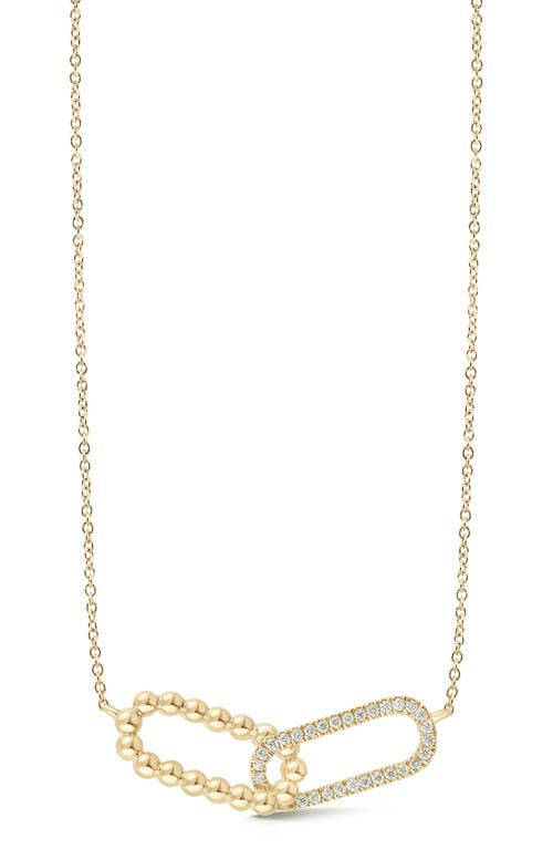 Dana Rebecca Designs Poppy Rae Interlocking Pendant Necklace In Gold