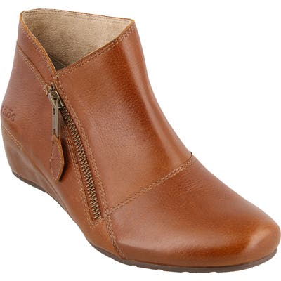 Taos Hideaway Wedge Bootie- Brown