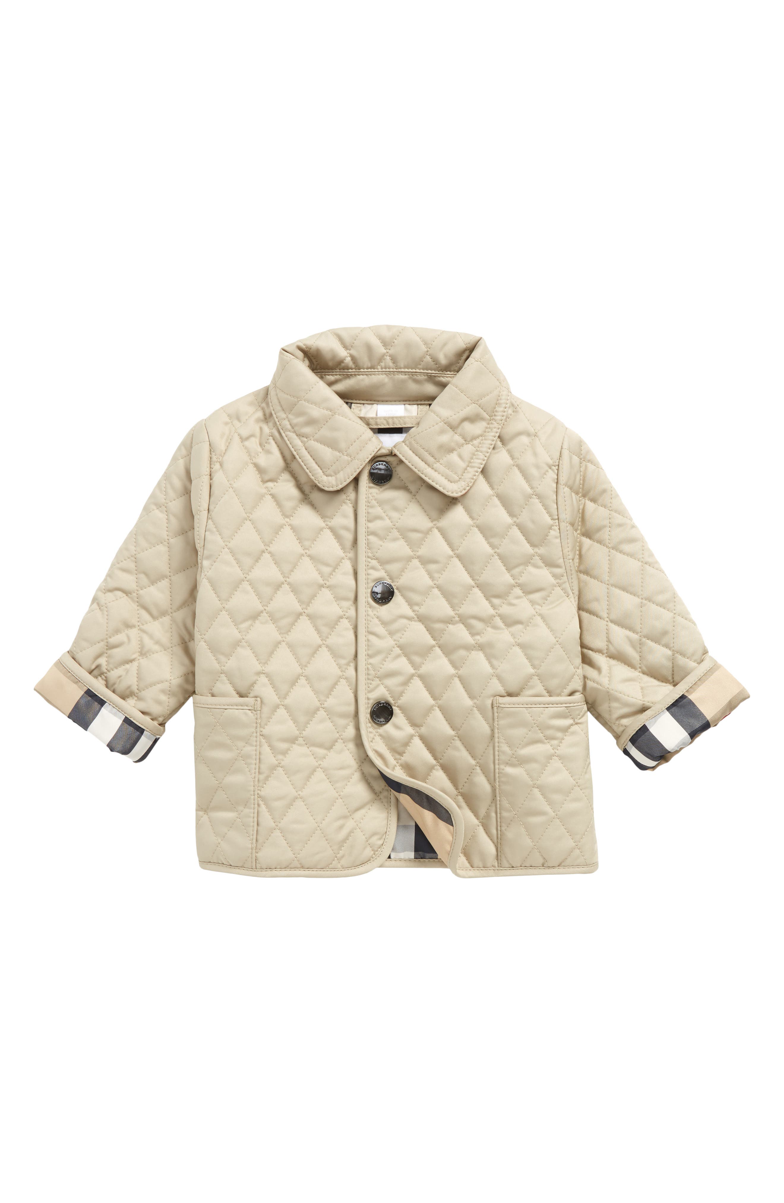 burberry infant quilted jacket