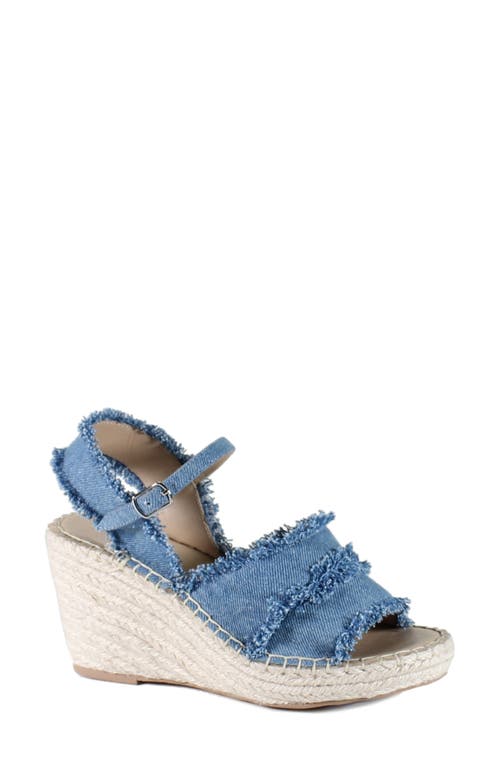 Diba True Grants Ville Wedge Sandal Blue at Nordstrom,