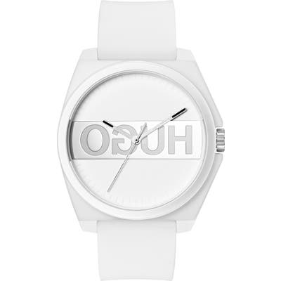 Hugo Play Rubber Strap Watch, 40Mm