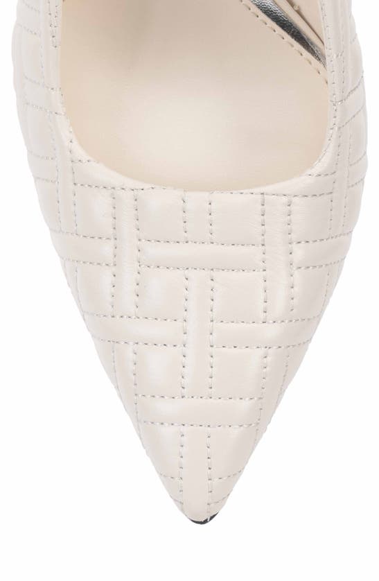 Shop Vince Camuto Baneet Pointed Toe Slingback Pump In Coconut Cream