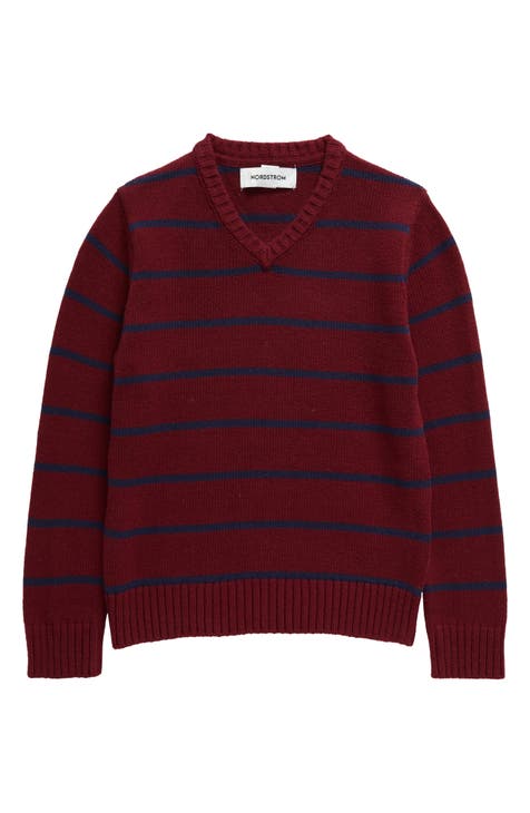 Boys burgundy sweater hotsell