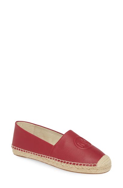 Michael Michael Kors Dylyn Espadrille Slip-on In Berry Tumbled Leather