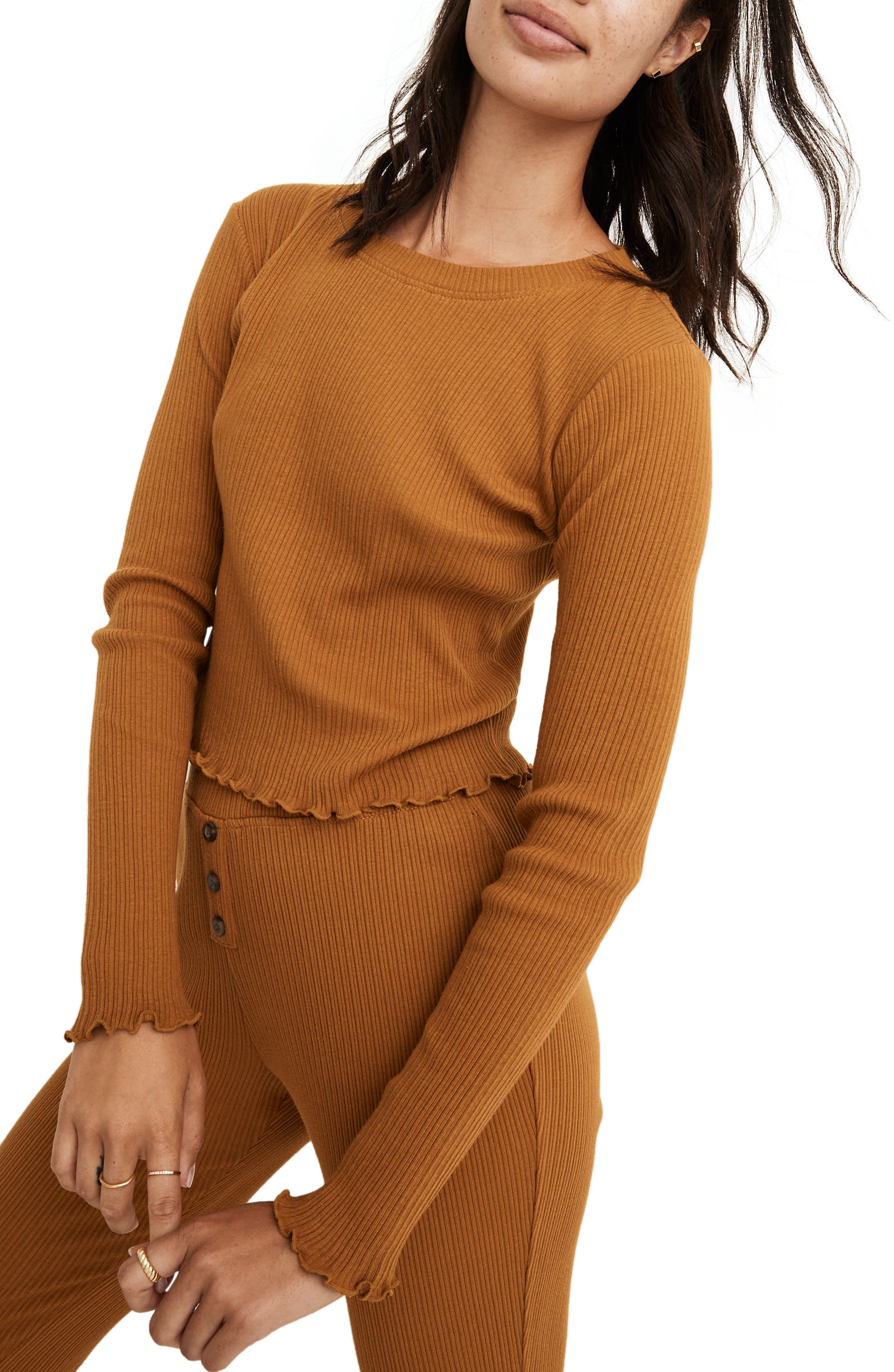 Madewell Ribbed Pajama Top | Nordstrom