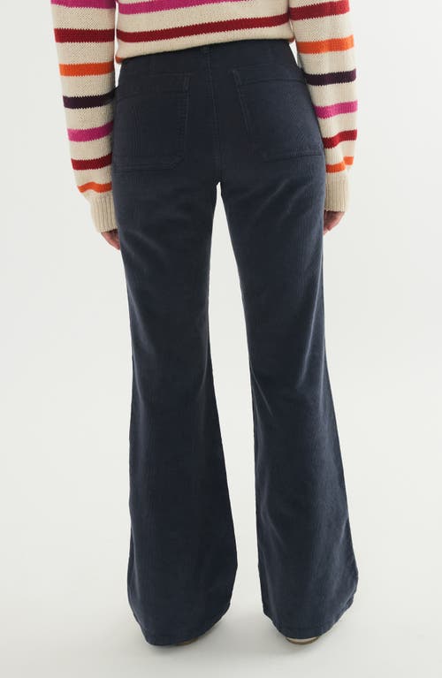 Shop Marine Layer Bridget High Waist Corduroy Flare Pants In India Ink