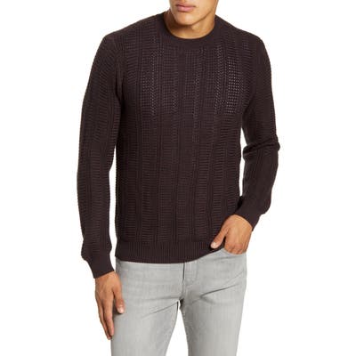 Paige Karsen Regular Fit Crewneck Sweater, Burgundy