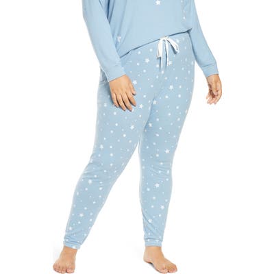 Plus Size Pj Salvage Gone Napping Pajama Pants, Blue