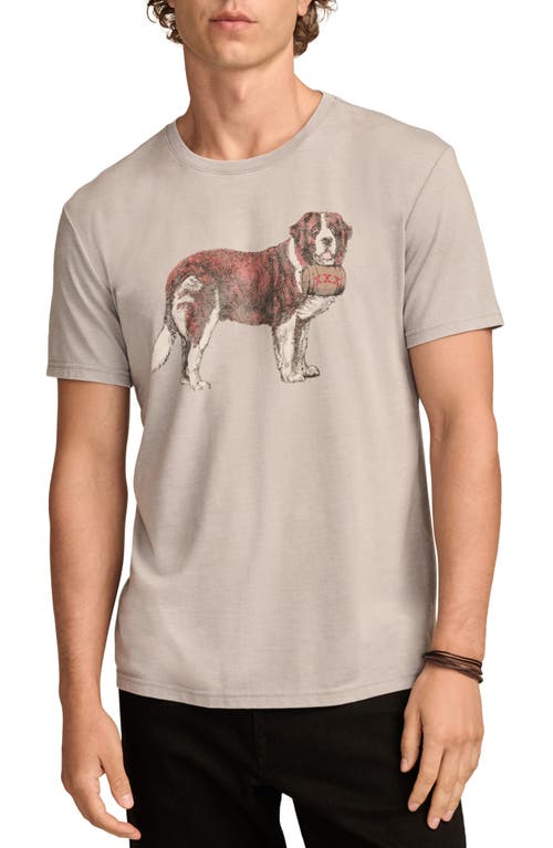 LUCKY BRAND LUCKY BRAND SAINT BERNARD GRAPHIC T-SHIRT 