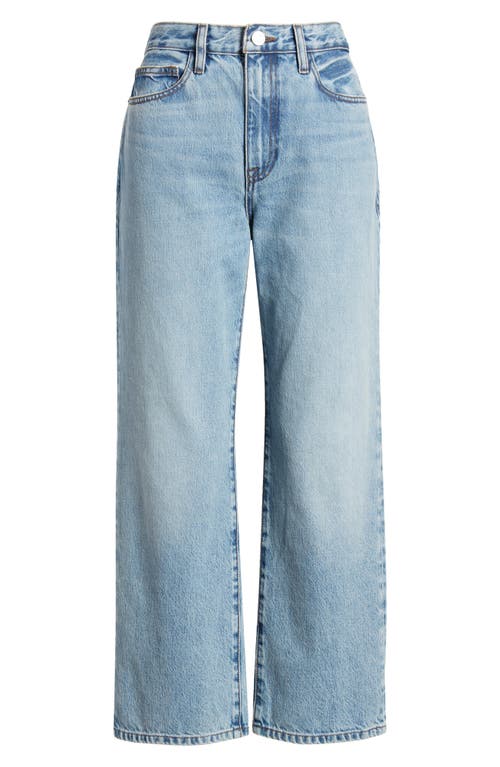 Shop Frame Le Jane Distressed Crop Straight Leg Jeans In Divine