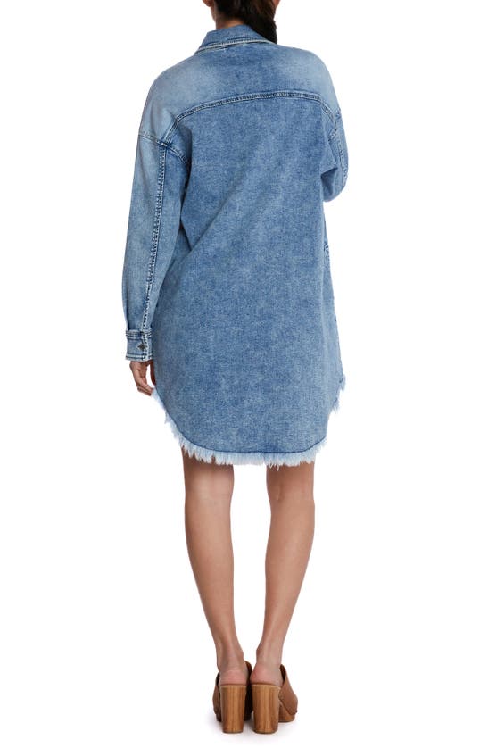 WASH LAB DENIM WASH LAB DENIM DENIM MINI SHIRTDRESS