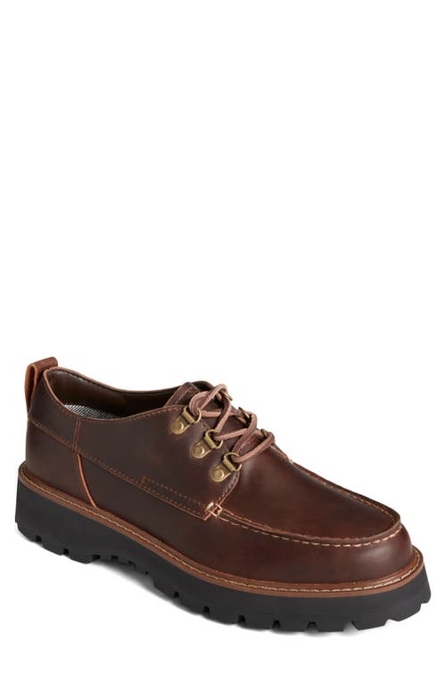 Shop Sperry Mountain Sider Waterproof Oxford In Dark Tan