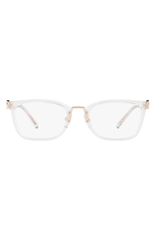 Michael Kors 52mm Square Optical Glasses in Crystal at Nordstrom