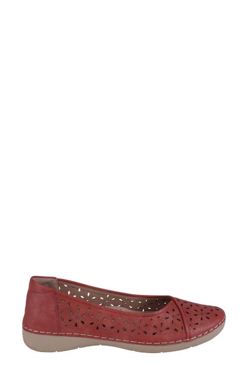 Shop Good Choice New York Nysha Flat In Red