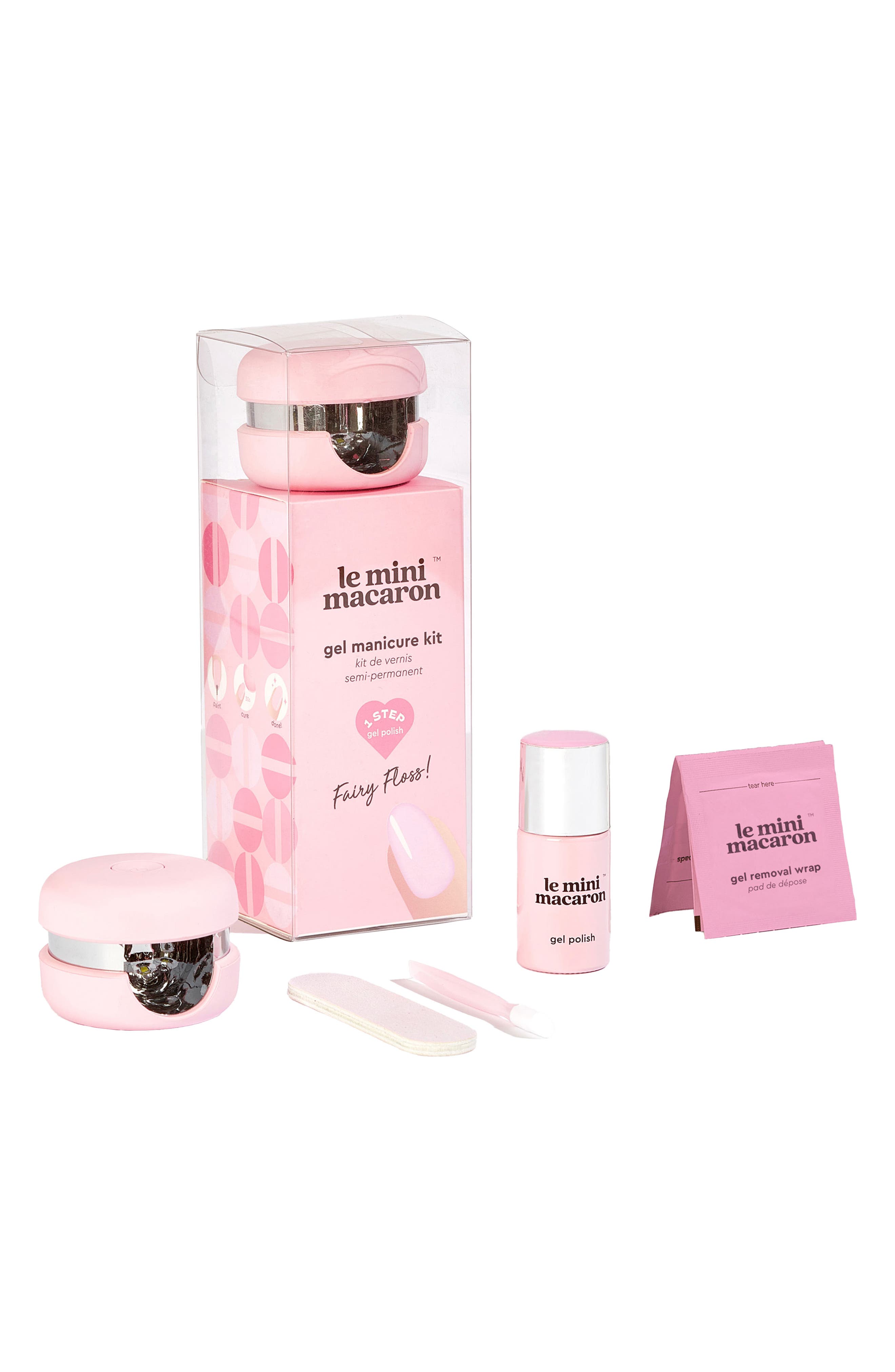 Le Mini Macaron Gel Manicure Kit - Fairy Floss 