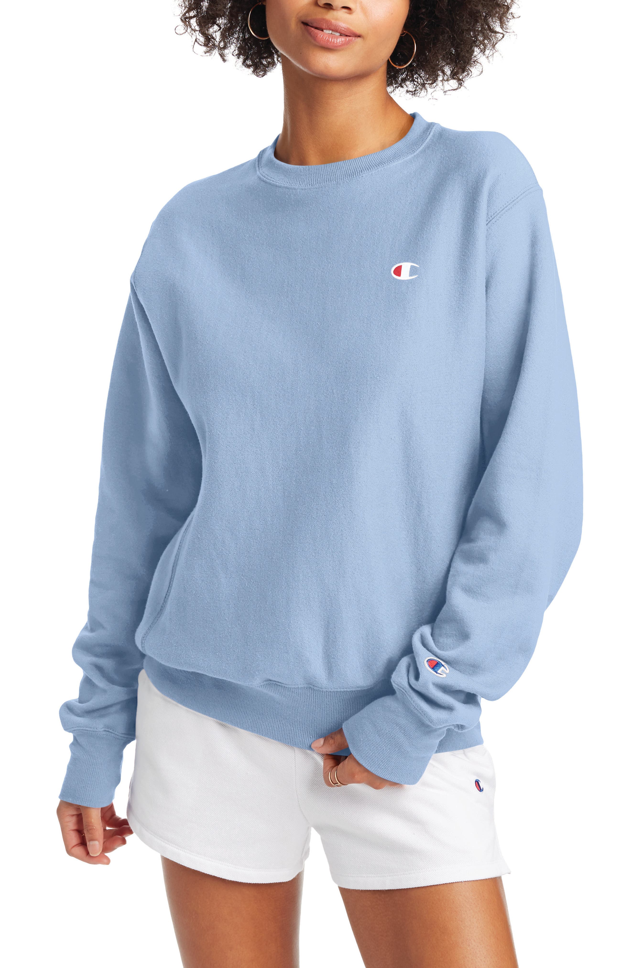 womens white champion sweatshirt