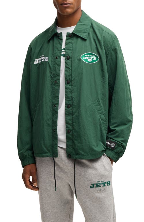 Shop Hugo Boss Boss X Nfl Otto Jacket In New York Jets