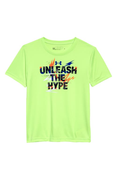 Under Armour Kids' UA Tech&trade; Unleash the Hype Graphic Tee in Quirky Lime