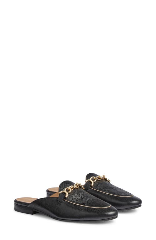 LK Bennett Eve Snaffle Trim Mule Black at Nordstrom,