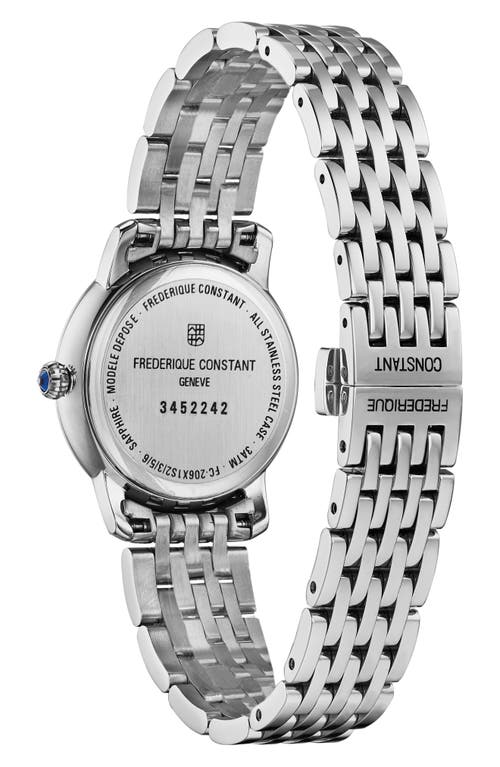 Frederique Constant Slimline Bracelet Watch, 30mm In Silverone