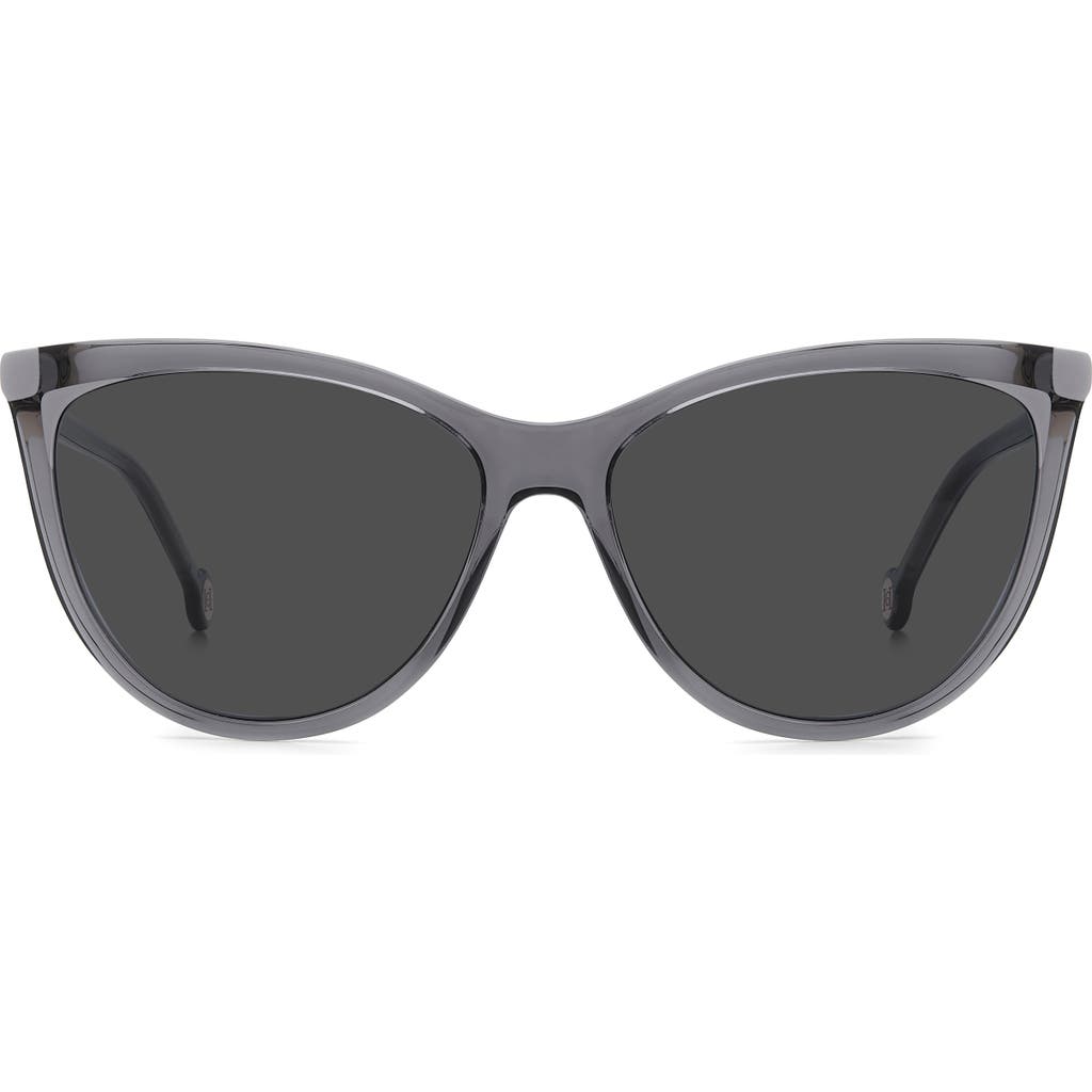 Carolina Herrera 57mm Cat Eye Sunglasses In Gray