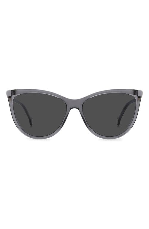 Carolina Herrera 57mm Cat Eye Sunglasses in Grey Violet at Nordstrom