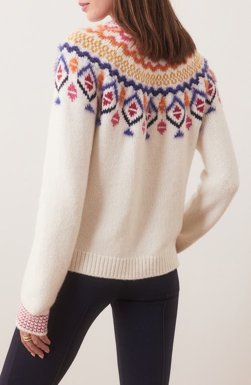 Shop Marine Layer Archive Shasta Fair Isle Sweater In Cream