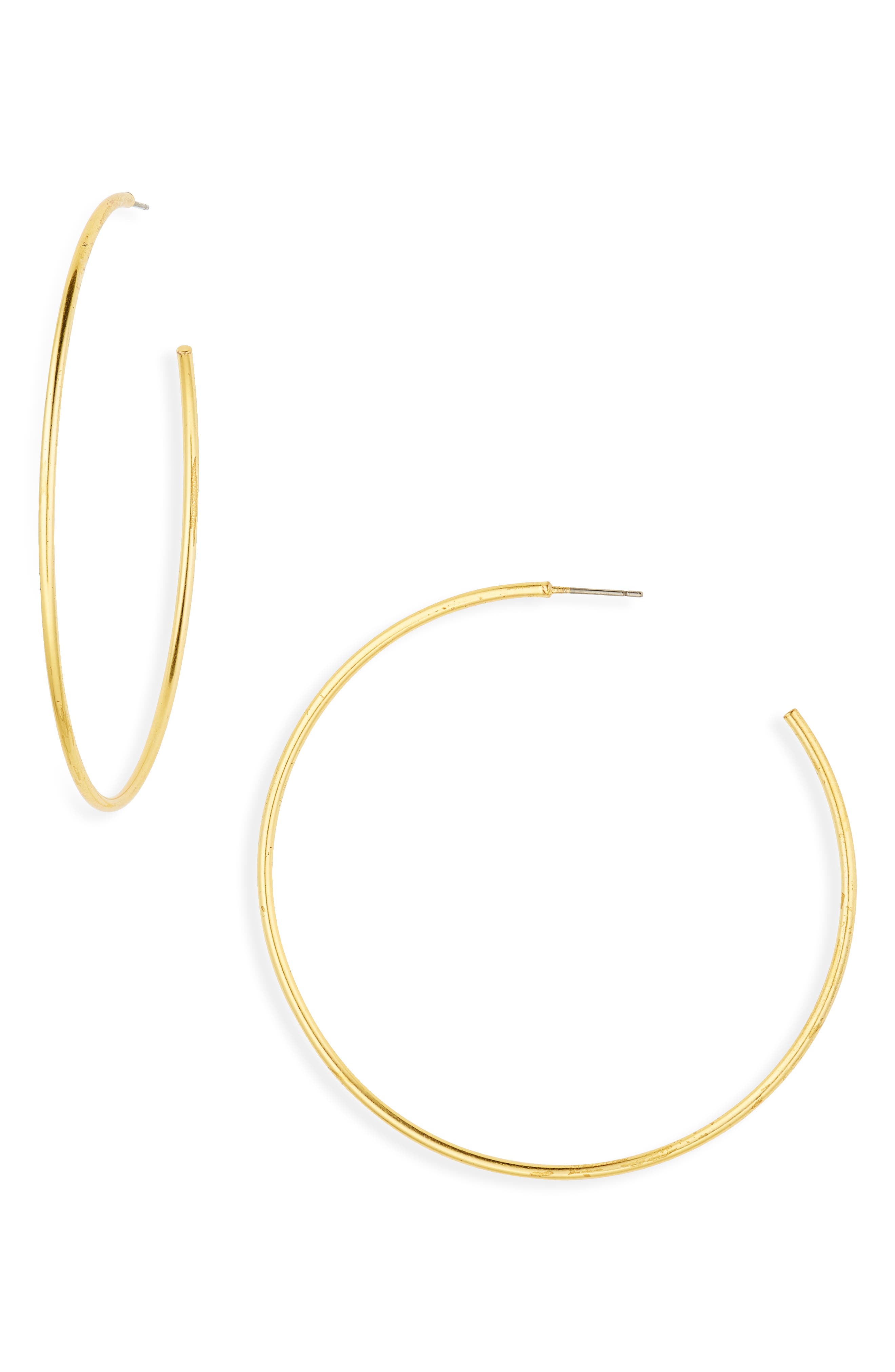 1g .75" Modern Solid Round Circle Hoop Earrings Sterling Silver 