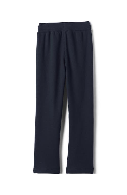 Shop Lands' End School Uniform Girls Sweatpants In Classic Navy