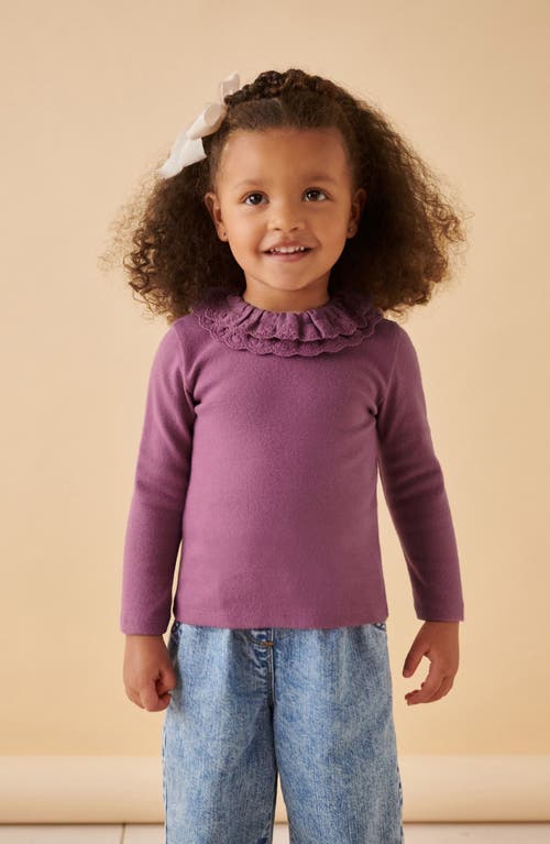 NEXT NEXT KIDS' EYELET ACCENT COTTON KNIT TOP 