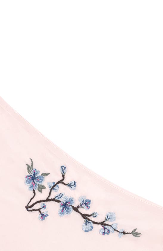 Shop Uwila Warrior Better Briefs Embroidered Thong In Rose Quartz