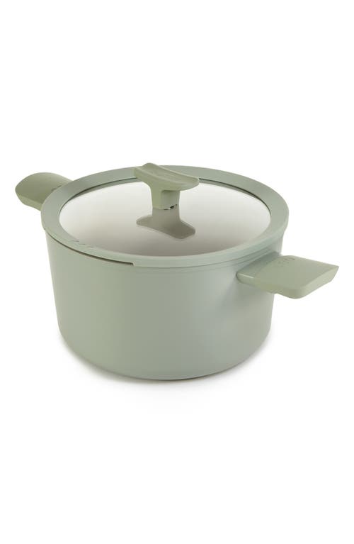 Berghoff Leo Balance 5.8-quart Nonstick Covered Stockpot In Sage