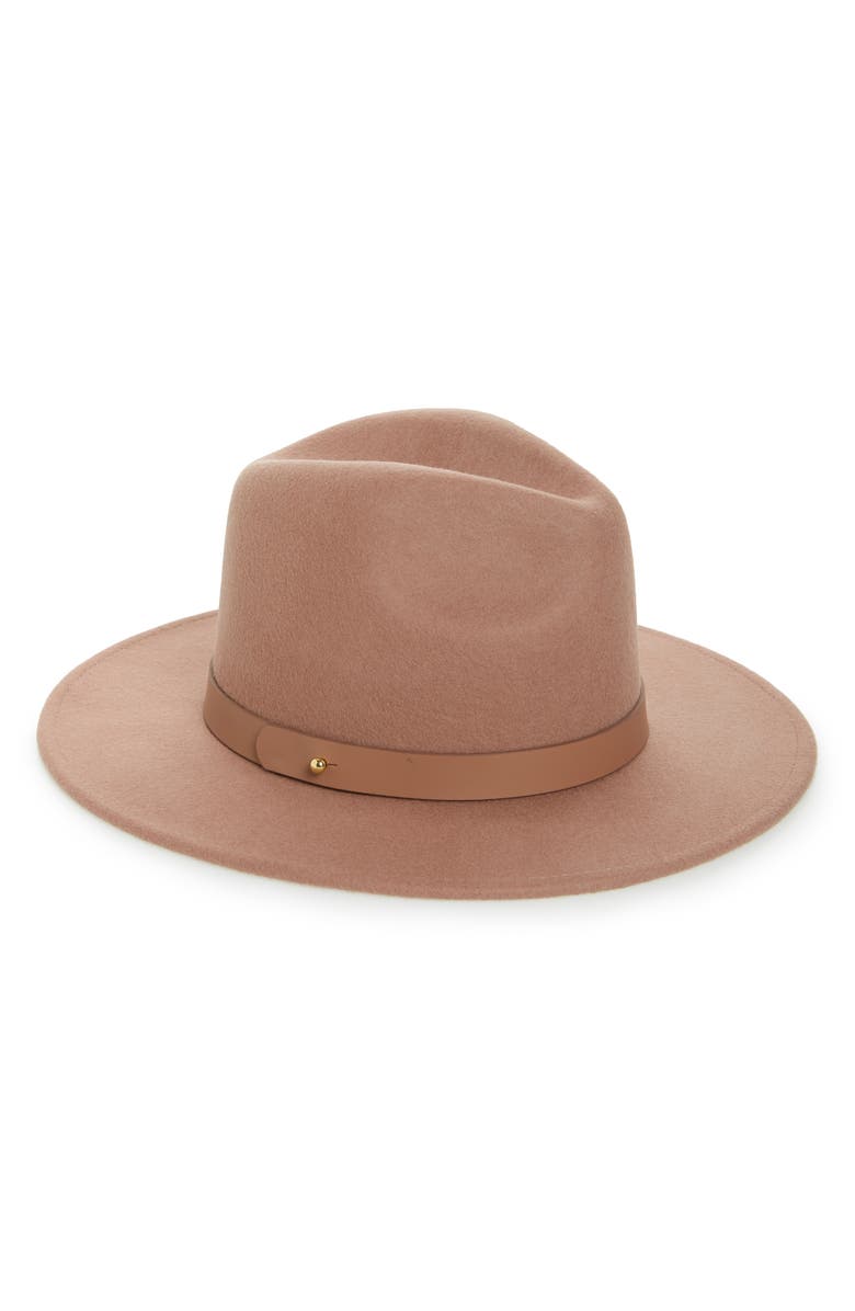 LACK OF COLOR Midnight Mack High Crown Wool Fedora, Main, color, MAUVE