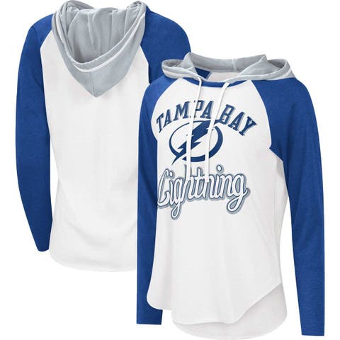 Men's Starter White/Royal Buffalo Bills Thursday Night Lights Half-Snap -  Hoodie Jacket