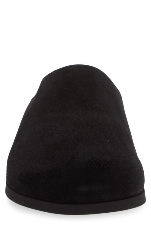 Common Projects Black Suede Clog Loafers In Black