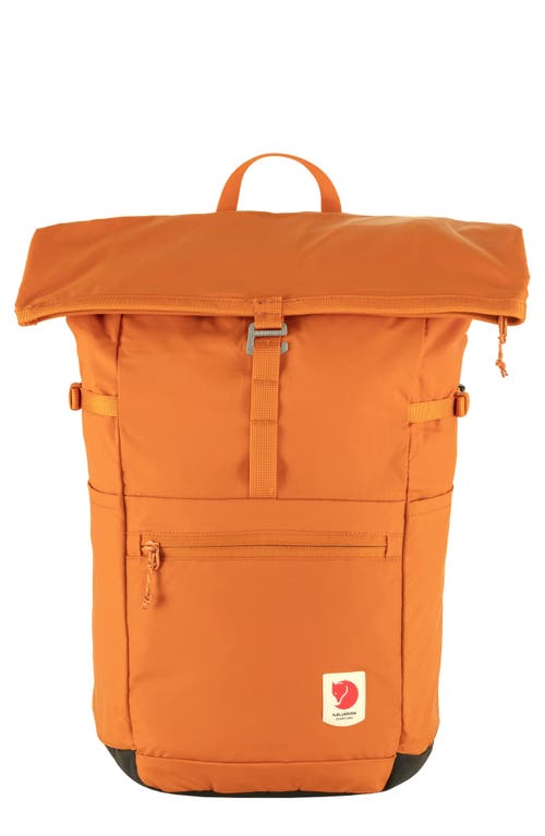 Fjällräven High Coast 24-Liter Waterproof Foldsack in Sunset Orange