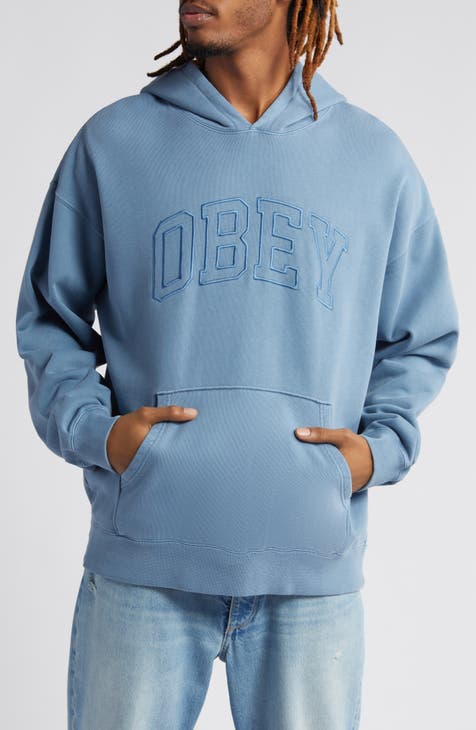 Obey Ribbit Embroidered Brown Hoodie