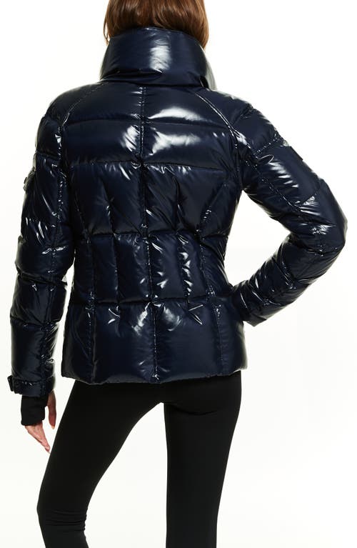 Shop Sam . Freestyle Water Resistant Down Puffer Coat In Dark Marine