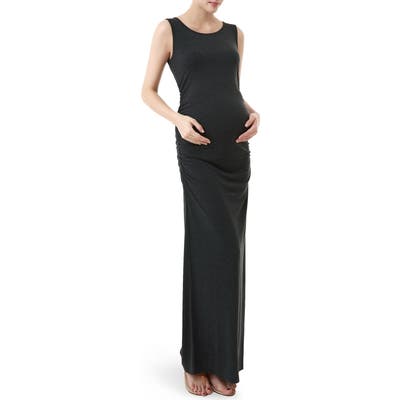 Kimi And Kai Maternity Maxi Tank Dress, Grey