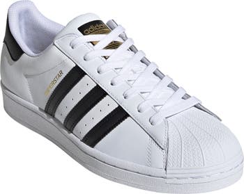 Mens adidas Superstar Athletic Shoe - White / Black