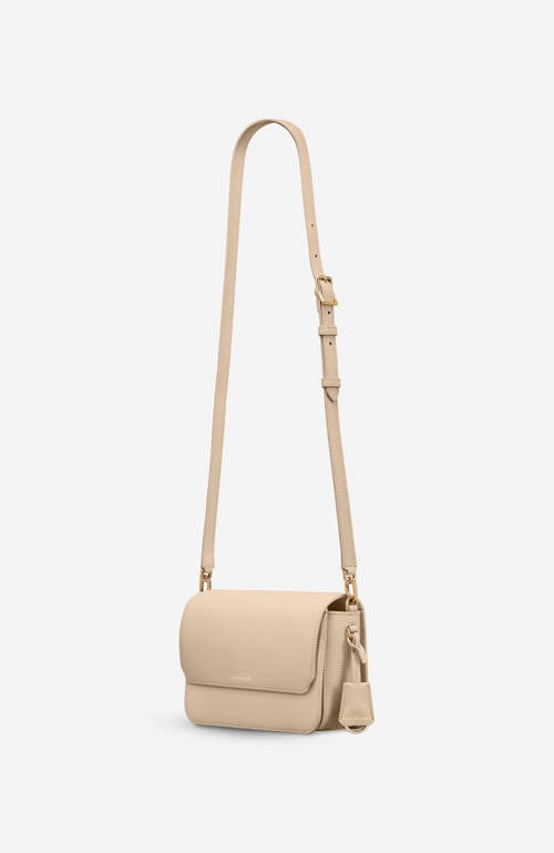 Shop Maison De Sabre Maison De Sabré Medium Leather Flap Bag In Saharan Nude