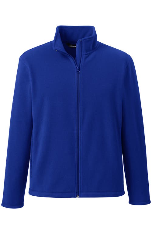 Lands' End Full-zip Mid-weight Fleece Jacket In Cobalt